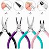 4 Pack Jewelry Pliers Jewelry Making Pliers Tools Kit With Needle Nose Pliers/Chain Nose Pliers, Round Nose Pliers