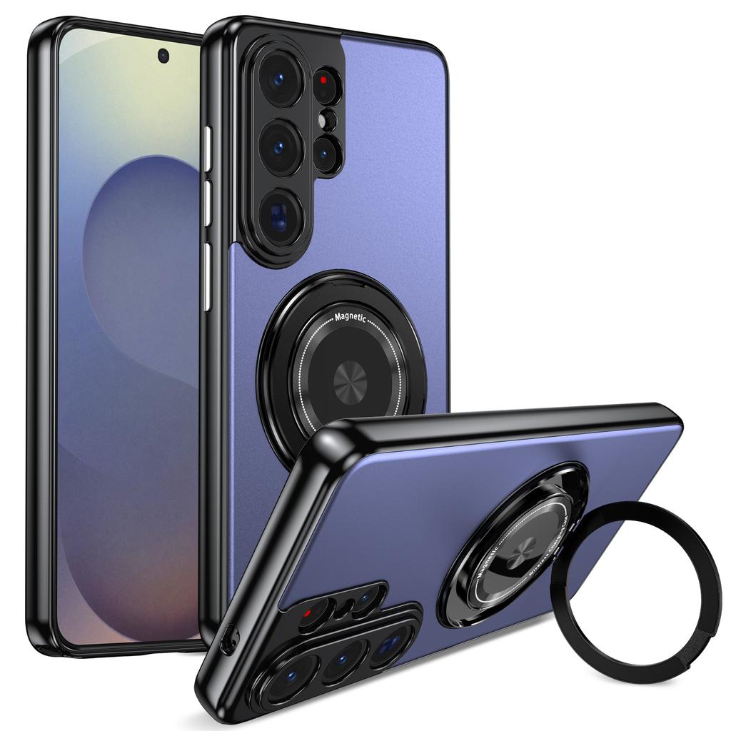 Металлический чехол-подставка с вращением на 360° для Samsung Galaxy S26 Ultra S26+ Plus 5G, магнитная крышка с защитой объектива камеры