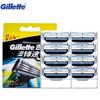 Gillette Mach3 мужское лезвие для бритья для лица, безопасное Mach 3, бритва для лица, 8 шт., ручные лезвия для бороды