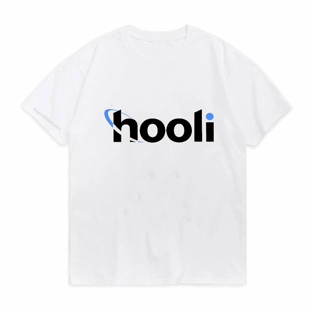 Hooli Logo Silicon Valley Aviato Geek Tv Nerd Richard Humor Cotton Tshirt Unisex Short Sleeve Gift Idea Tee