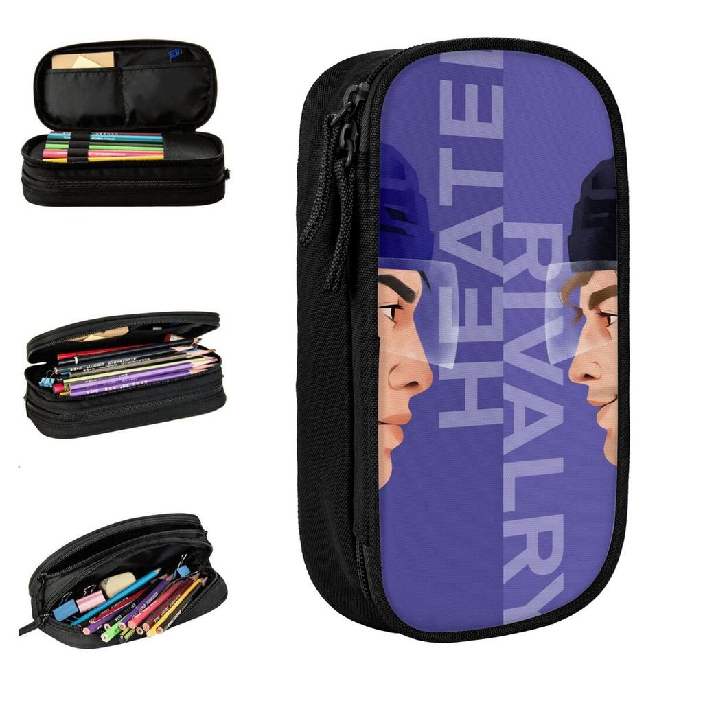 Heated Rivalry Ilya And Shane Pencil Cases Fashion Pen Bag Girls Boys Big Capacity Students School Zipper Pencilcases