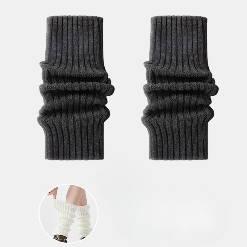 Female Autumn and Winter Warm Knit Calf Protector Pile Socks