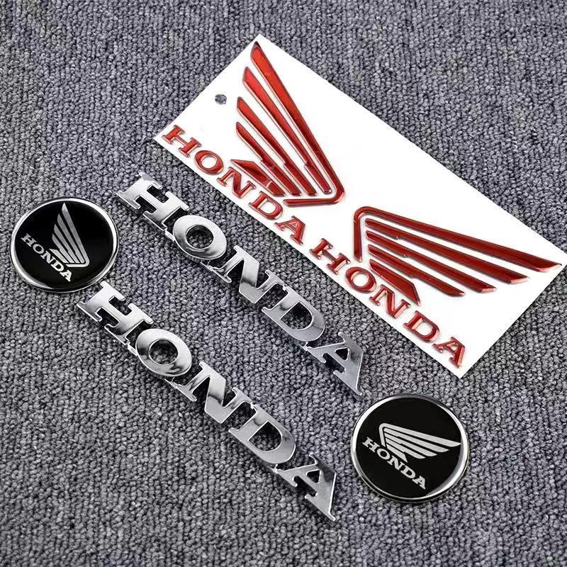 Honda Набор для модификации мотоцикла Логотип 3D наклейка HONDA Гальванизированная буквенная наклейка Водонепроницаемая наклейка Мотоаксессуары Cbr 600