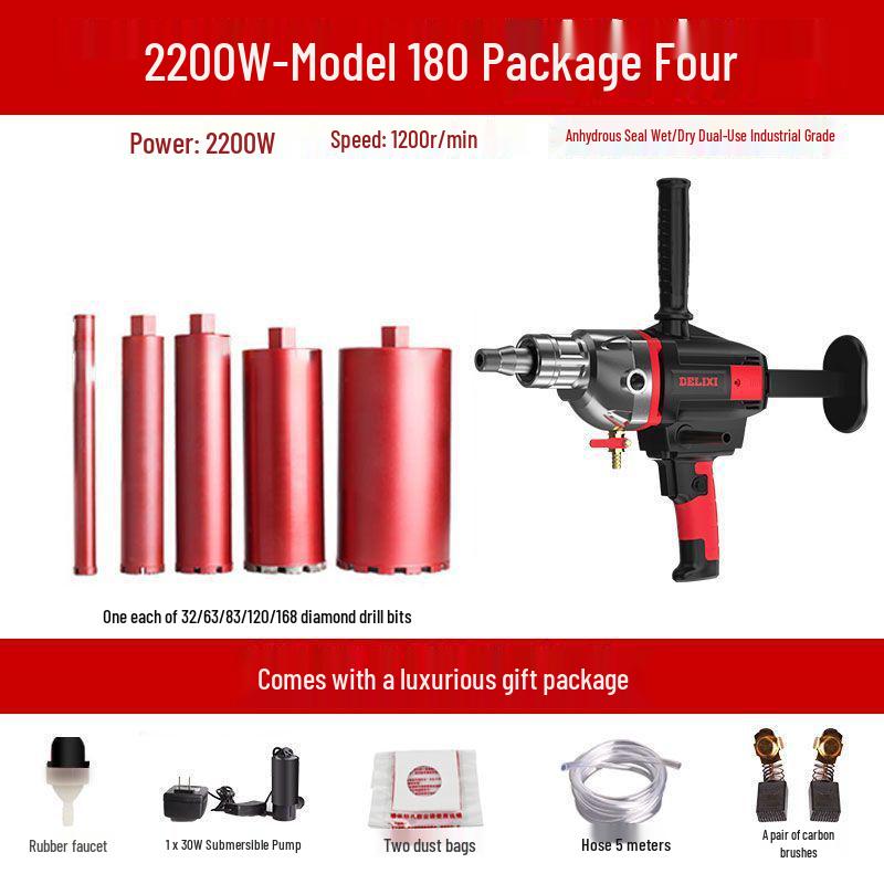 DELIXI High-Power Diamond Core Drill & Concrete Hole Opener Machine