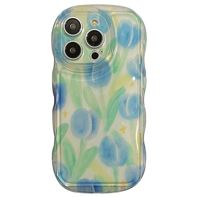 Противоударный чехол-бампер с милым цветочным рисунком для Iphone 14 Pro Max 13 11 12 14 Plus, прозрачная мягкая задняя крышка