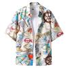 Moerstar Aloha Shirts for Men and Plus Short Patterned Loose Matching Perfect for Travel and Beach Wear White Women, Size, Open-Collar, Sleeve, Shirt,