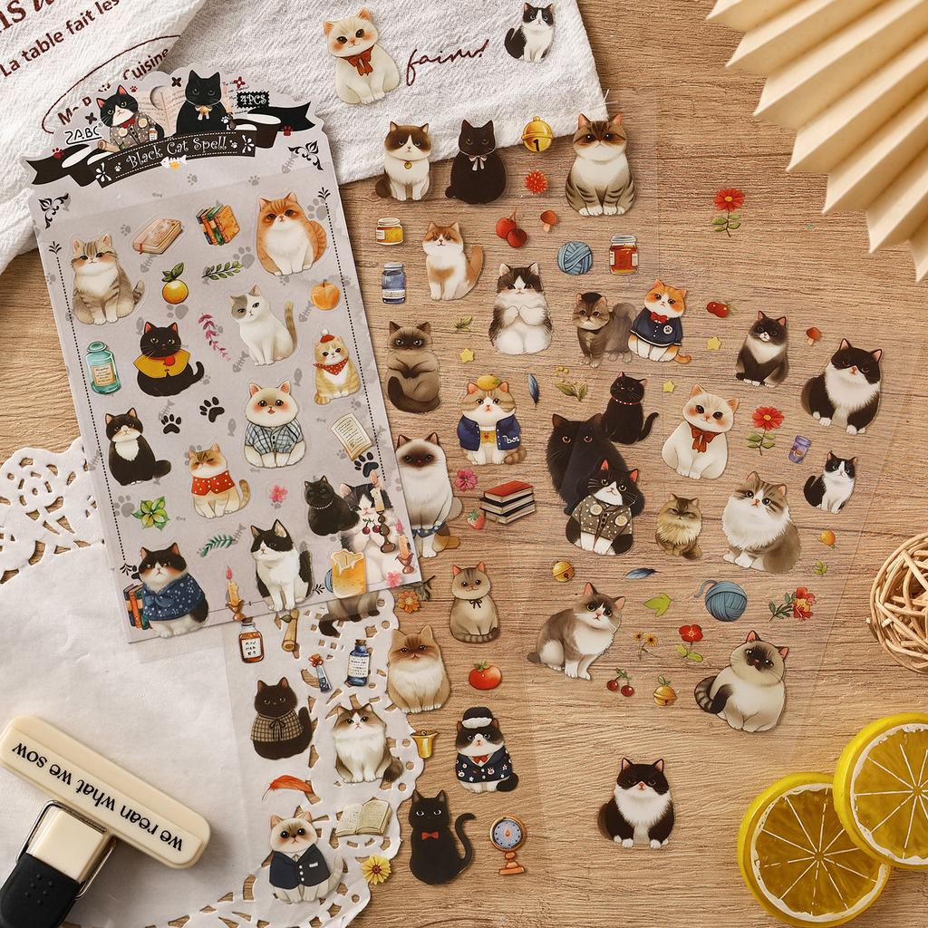 Kawaii Plush Story 4 Sheets Sticky Notes Pack Cute Stationery Stickers for Planner Diary Scrapbook Decorative Aesthetic Stickers