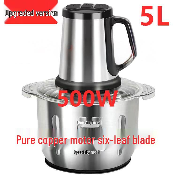 Электрическая мясорубка и измельчитель овощей высокой мощности 1800 Вт: Большая емкость для мясного фарша, чили-соуса и мясной начинки.