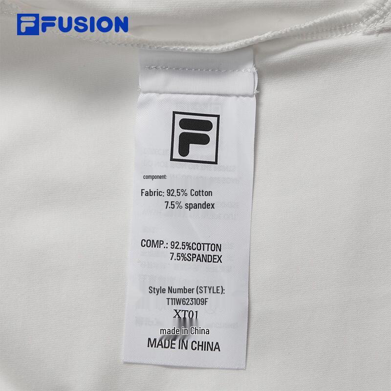 Fila FUSION Женская облегающая вязаная футболка с коротким рукавом