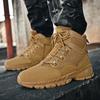 New Men Tactical Boots Military Climbing Shoes Brand Size Plus Breathable Ankle Waterproof Lace Up Outdoor Casual Hiking Shoes