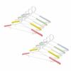 Industries NUEVO Sliding Plain Hangers, 10-Piece Set (5 Colors X 2 Sets), Sliding Laundry Hangers (Shape-Retaining, Non-Slip, Made In Japan)