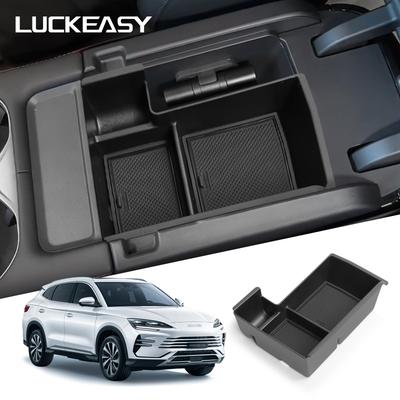 LUCKEASY Правый руль для BYD Song Plus DMi/Sealion 6 2025 Автомобильный органайзер-кейс для хранения в подлокотнике, лоток для хранения в центральной консоли