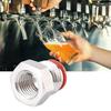 Stainless Steel Plug Adapter Connector 1/4in FFL Keg Adapter Beer Keg Connectors  Homebrew Beer Keg