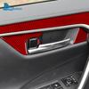 Настоящая мягкая карбоновая наклейка для Toyota RAV4 XA50 2019 2020 2025 2025 2025 2025 2025 LHD RHD Автомобильная внутренняя панель отделки ручки двери