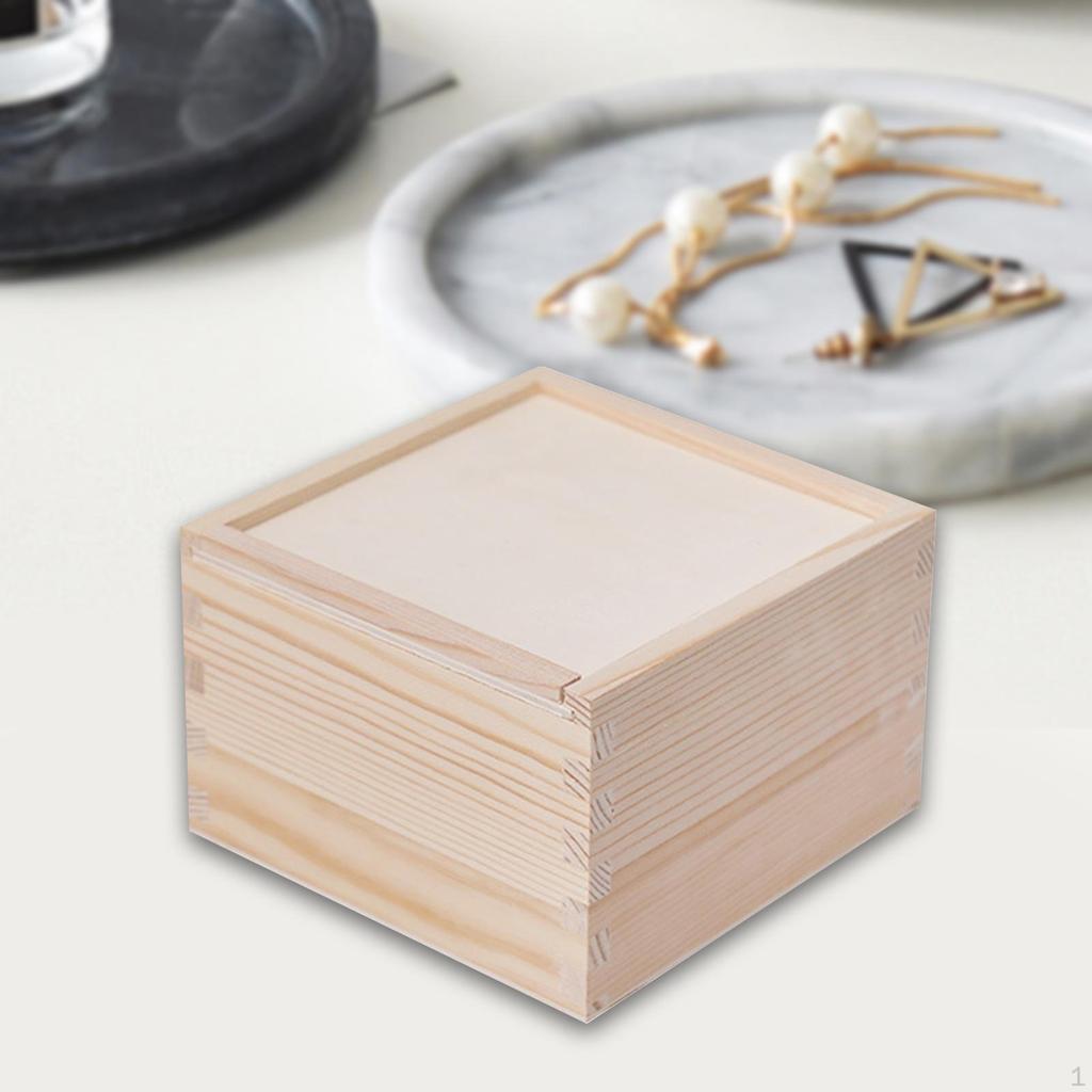 Деревянная коробка, подарочный цветок, незавершенный деревенский контейнер, брелок, свадебные конфеты для открыток