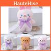 Adorable Soft Plush Bear Keychain Cute Bunny Keyring Doll Plush Toy For Bags