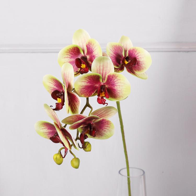 Realistic feel simulation Phalaenopsis hotel tape artificial flower ornament home, Phalaenopsis simulation flower