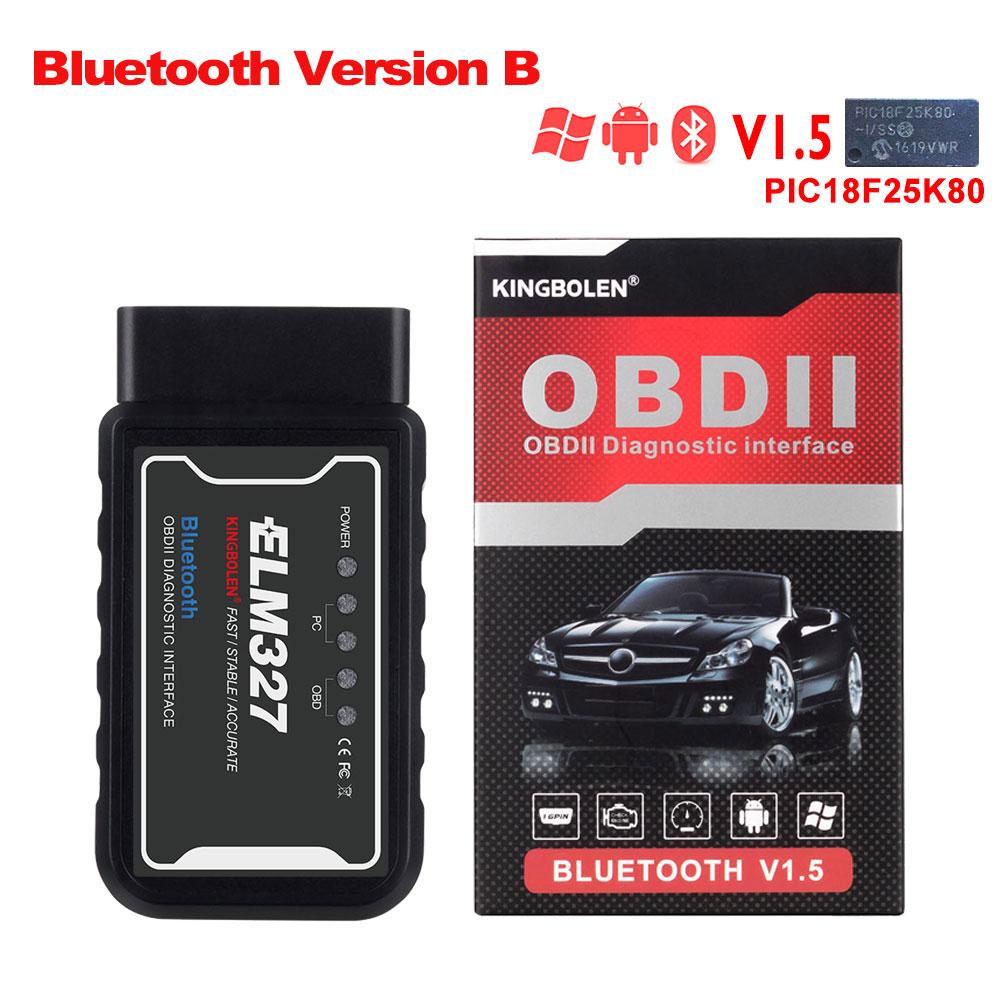 ELM327 V1.5 Чип PIC18F25K80 Двухплатный WIFI/BT OBD2 Сканер Кодов Диагностический Инструмент ELM327 OBDII для Телефона Android/IOS PK ICAR 2