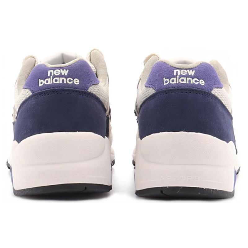 New Balance NB 580 Низкие Повседневные Кроссовки для Бега Унисекс Бежевые Темно-синие Кроссовки CMT580CM(ширина D)