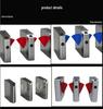 304 Stainless Steel Pedestrian Swing Gate with Facial Recognition Access Control