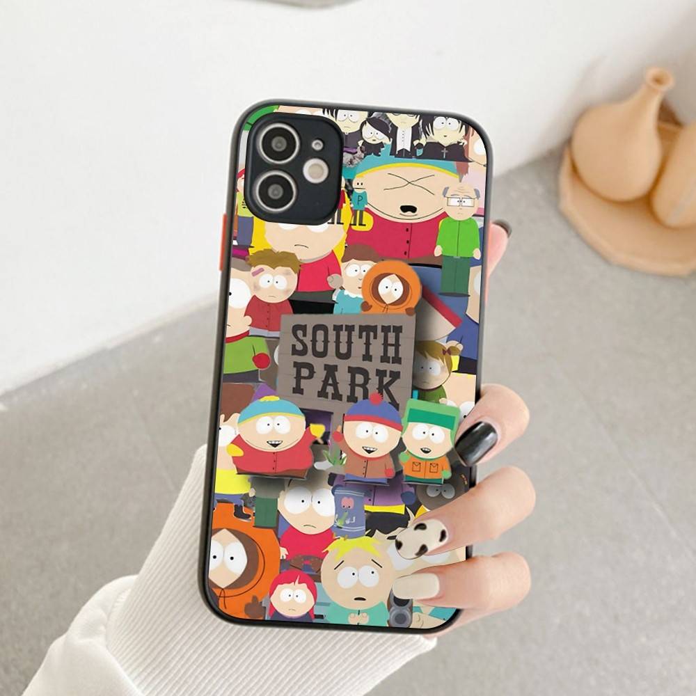 S-Южный Аном Паркс Чехол для телефона для IPhone 14 11 12 13 Mini Pro Max 8 7 Plus X XR XS MAX Прозрачная матовая крышка