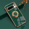 Для Google Pixel 8 Pro Luxuy покрытие магнитный металлический кольцевой кронштейн автомобильный чехол-держатель для Google Pixel 7 Pro A 6 5 A силиконовый противоударный чехол