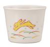 Kutani Ware Iwataya Soba Choko (Sake Cup) - Feathered Rabbit K9-403