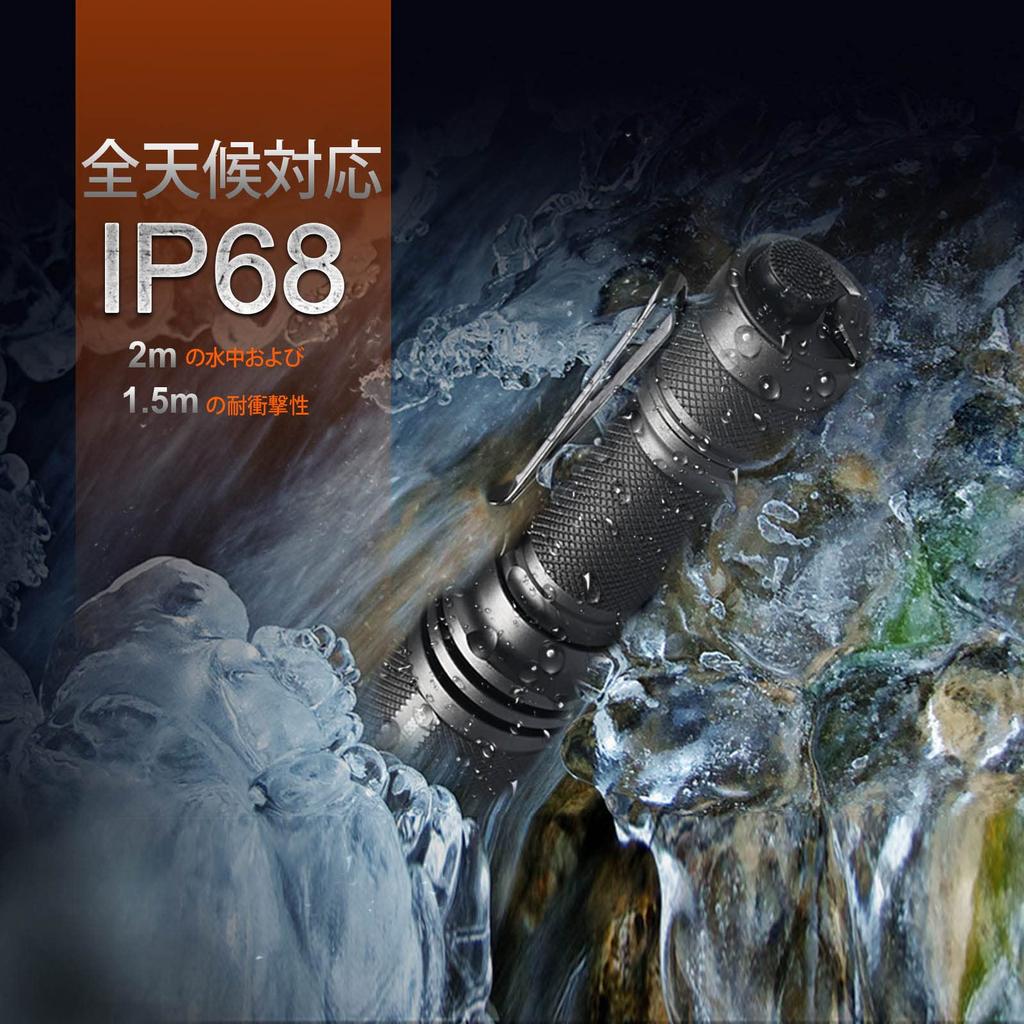 ACEBEAM Defender P16 Tactical 1800 484 Meter Dual Tail IP68 Drop Compact and Powerful LED Ideal for Assault Outdoor Repair and More HI Light, Lumens,