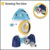 Cross-Border Space Rocket Rotating Sprinkler - Fun Outdoor Water Toy for Kids