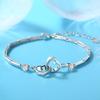 Minimalist Double Heart Diamond-Studded Bracelet for Women