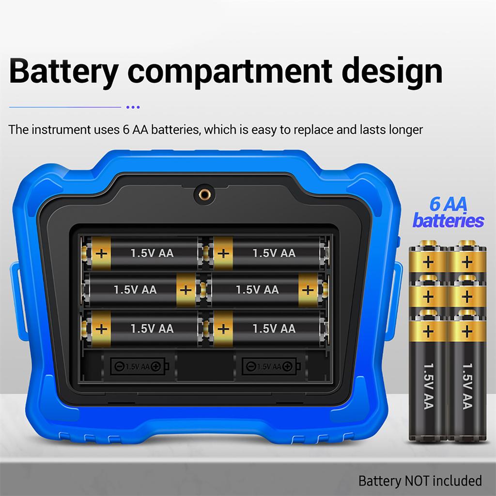Insulation Resistance Tester 100V 250V 500V 1000V Resistance Tester with LCD Backlight Digital Display Screen