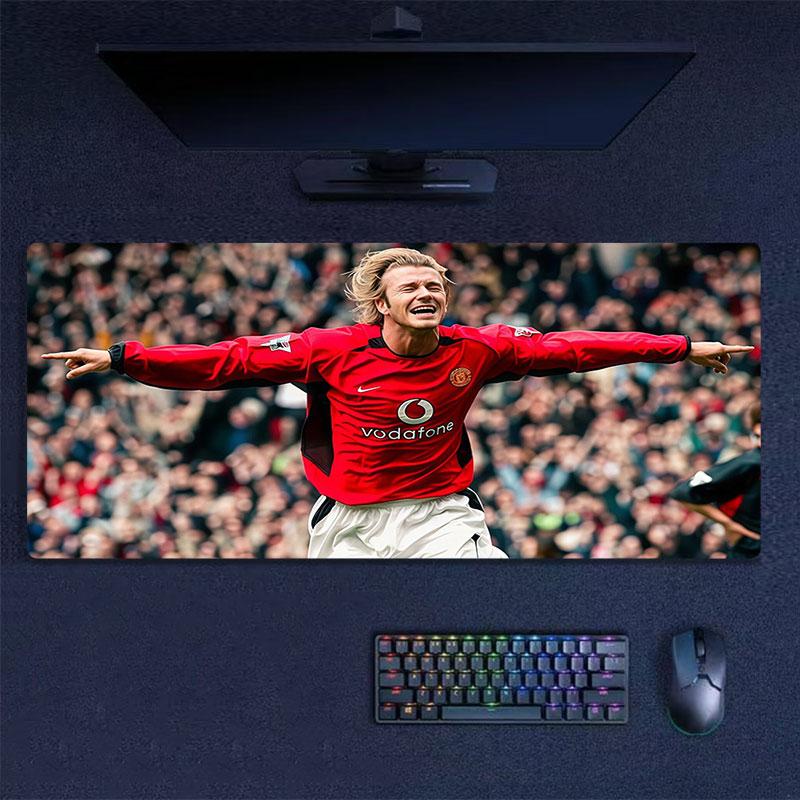 Beckham Mouse Pad, Large Gaming Desk Mat, Non-slip XXL Mousepad for Laptop & Tablet, Mini PC Playmat with Stitched Edges