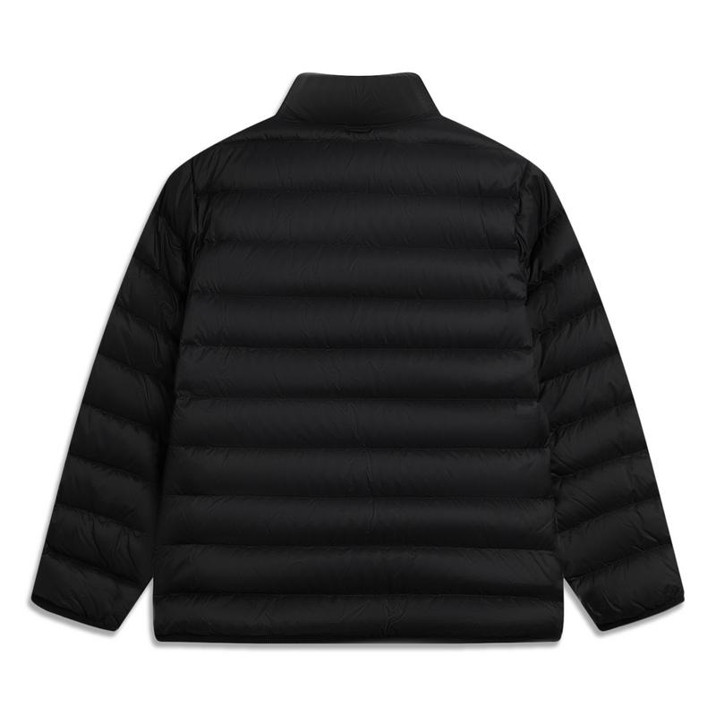Li Ning Outdoor CF Suo Wan Long Jia Повседневная толстовка с капюшоном свободного кроя с принтом букв, ветрозащитная, теплая, водоотталкивающая куртка унисекс AEMV059-3