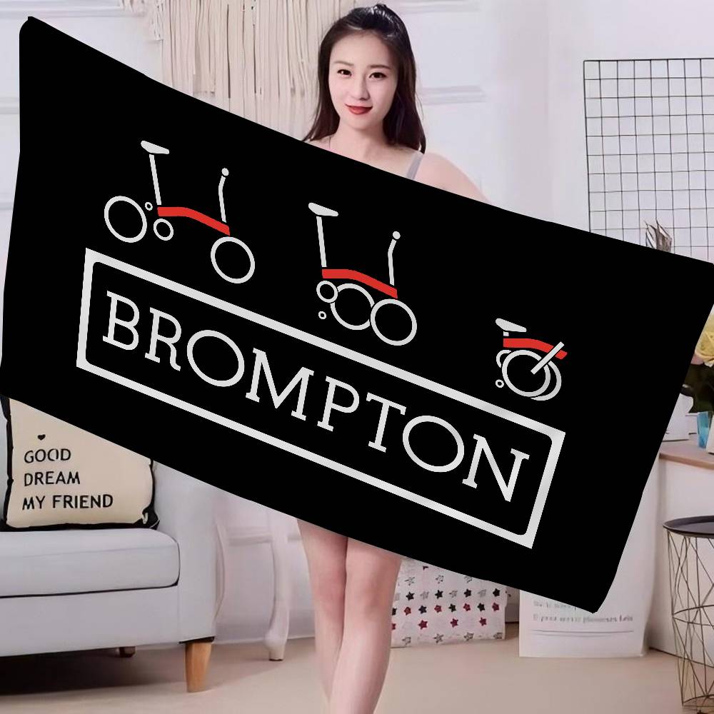 Абстрактное искусство Велосипед Brompton Микрофибра Пляжное полотенце Впитывающее Быстросохнущее Мягкое Полотенце для йоги, плавания, курорта, альпинизма