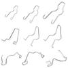 Lamp Retaining Spring Clamps, 9 Pack Stainless Steel Hdlight Retaining Clamps for H1, H3, H4, H7, with Rust Resistant Car Hdlight Clamps for Secure Ho