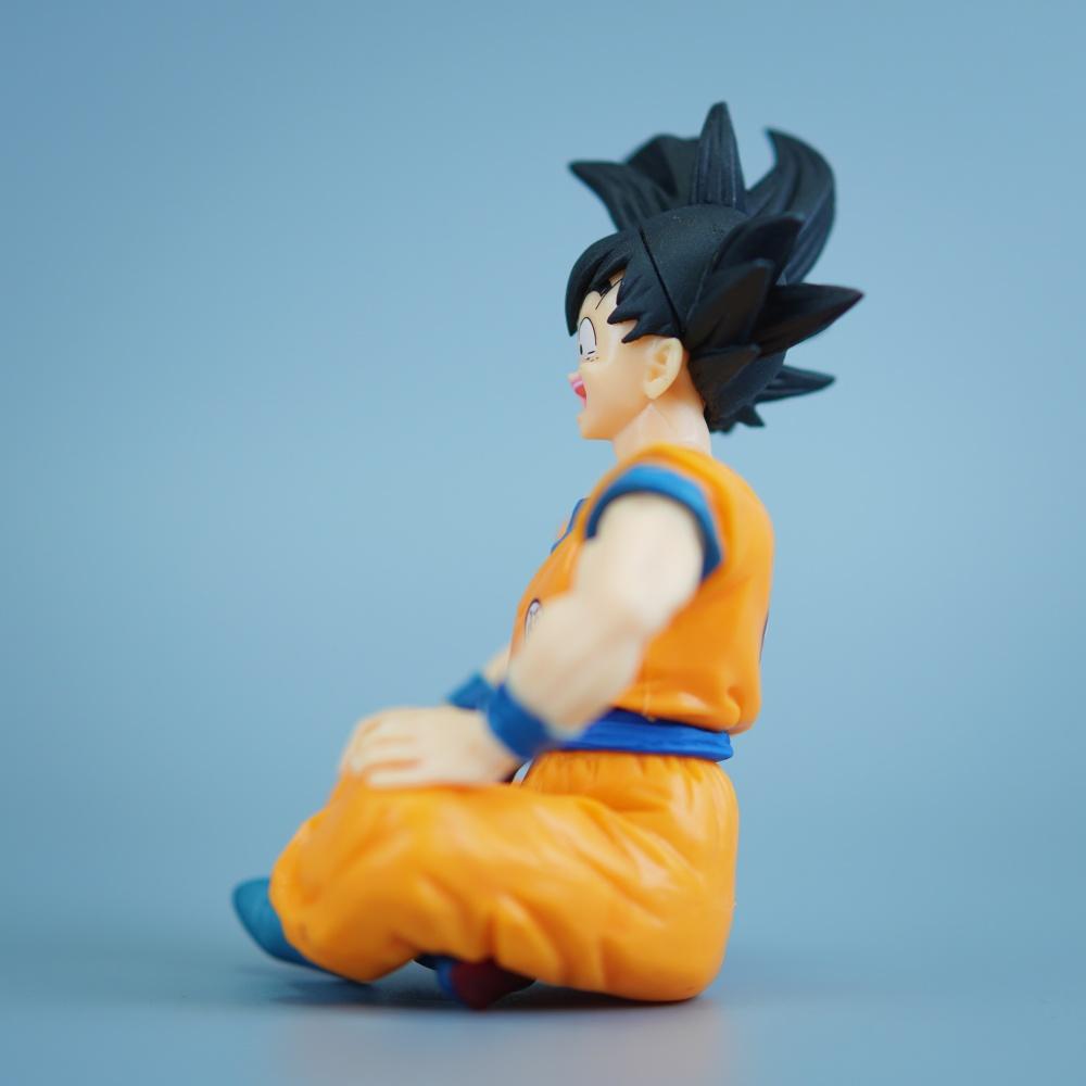 11 см/4,33 дюйма Аниме Dragon Ball Фигурка Гоку Фигурки Действия ПВХ Статуэтка Настольное Украшение Коллекционная Модель Игрушки Подарки Круглый Сенсорный Сжимаемый Прыгучий