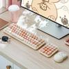 Mofii 3 In 1 Wireless Keyboard and Mouse 2.4G Keyboard and Mouse Kit Colorful Design Cute Retro Keyboard Kit With Keypad
