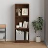 VidaXL 3-Tier Bookcase Brown Oak 40x24x109cm Engineered Wood 819256