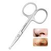 1pcs Stainless Steel Mini Portable Curved Mustache Nose Ear Hair Remover Scissor Trimmer Small Scissors