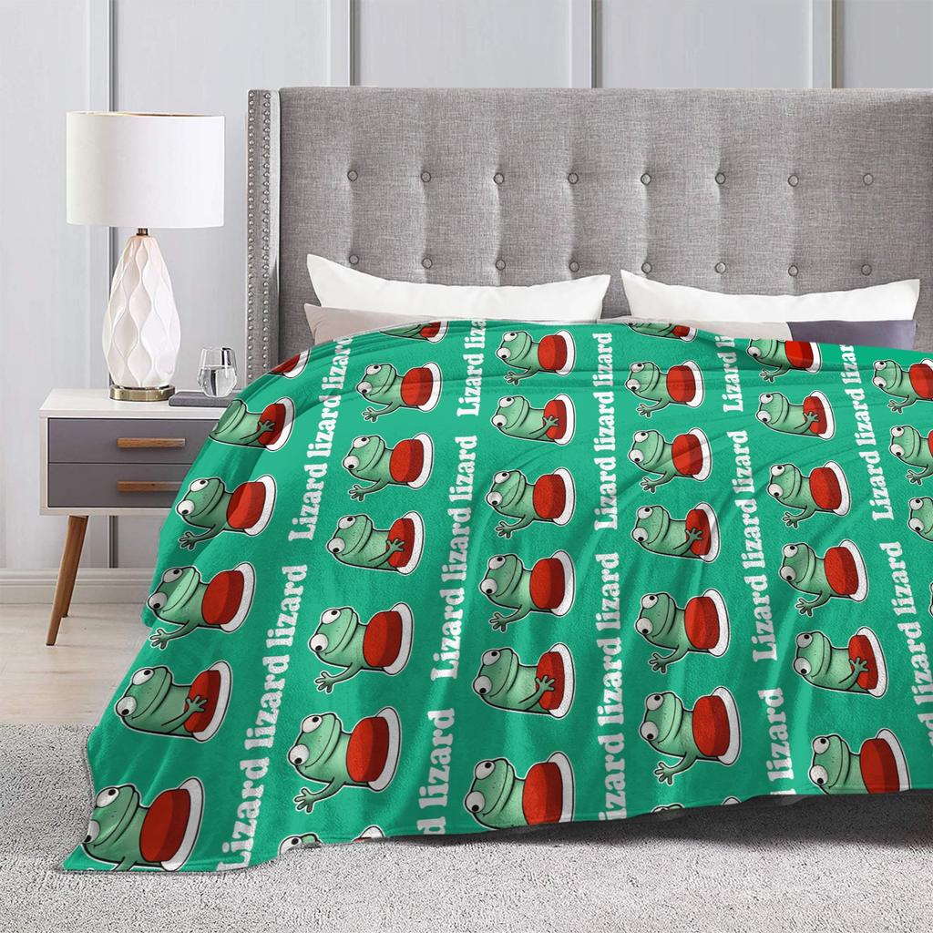 Hoppers Tom Lizard Funny Meme Blanket Flannel Awesome Breathable Throw Blankets for Home Restaurant Summer,