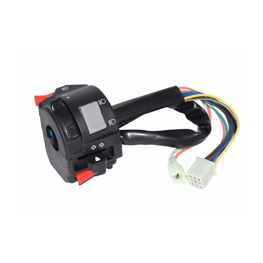 22mm Motorcycles ATV Handlebar Headlight Fog Lamp Switch With 11 Wiring Harness