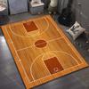 Wooden Basketball Court Print Carpet for Bedroom Living Room Bedside Sofa Floor Mat Modern Home Decor Area Rug Machine Wash