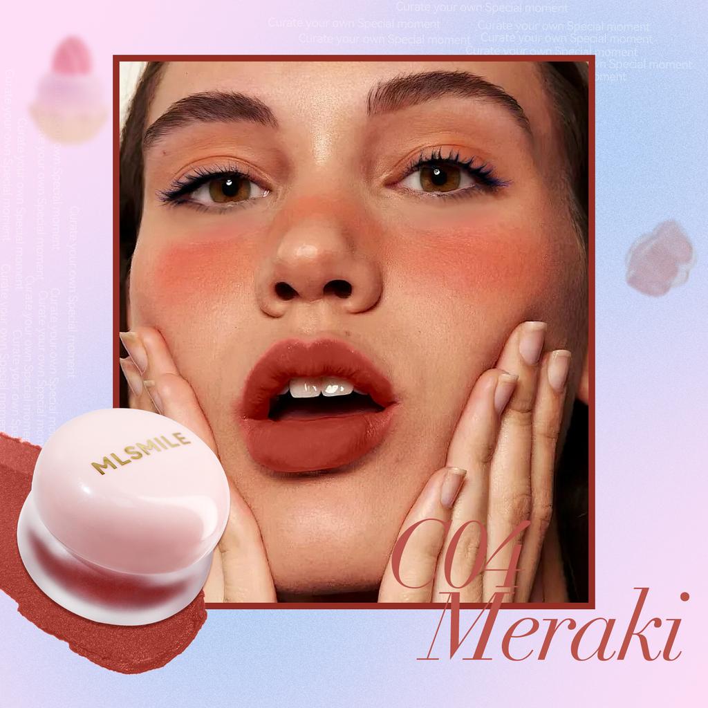 Jelly Lip Clay Blush Cream Matte Velvet Lip Glaze Lips & Cheeks Multi-use Lipstick Long Lasting Easy Color Blush Balm