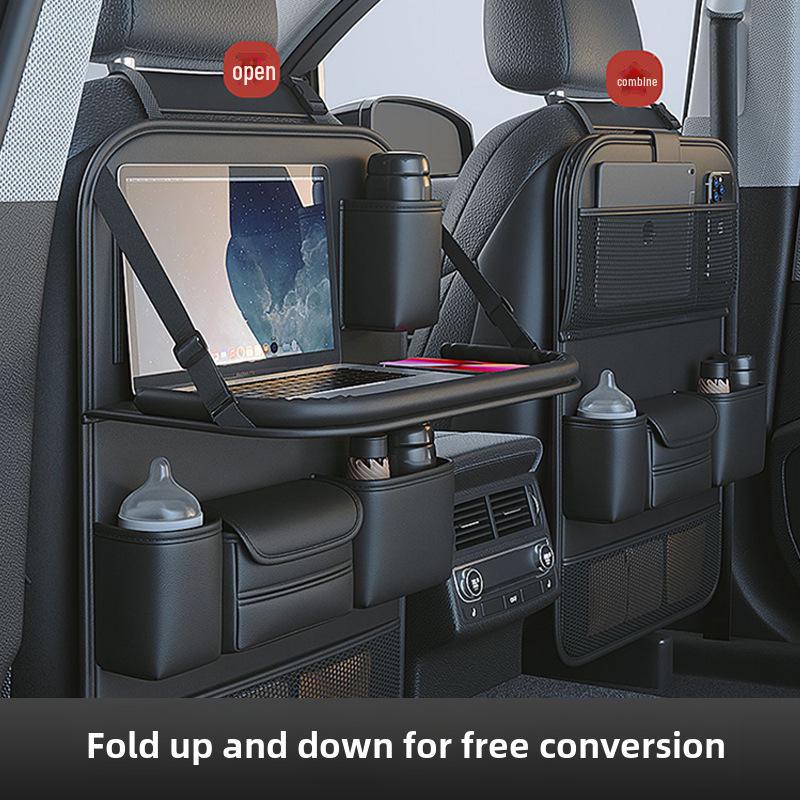 Сумка для хранения на заднем сиденье автомобиля с лотком