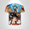 2026 Летняя Ретро Футболка Dragon Ball для Фитнеса Мужская Оверсайз 3D Печать Короткий Рукав Семейная Унисекс Детская Спортивная Футболка