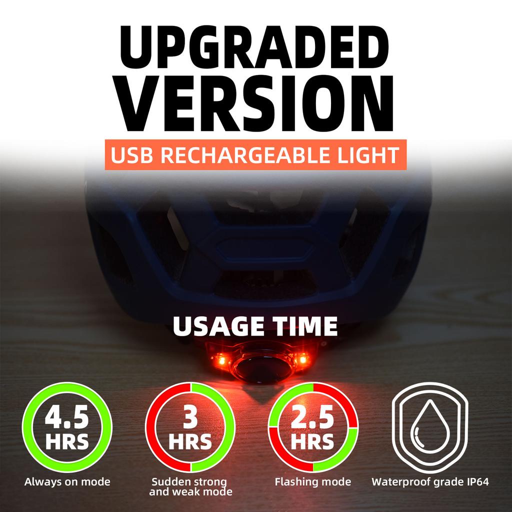 Велосипедный шлем с лобовым стеклом и солнцезащитным козырьком Перезаряжаемый задний фонарь Регулируемый велосипедный шлем для