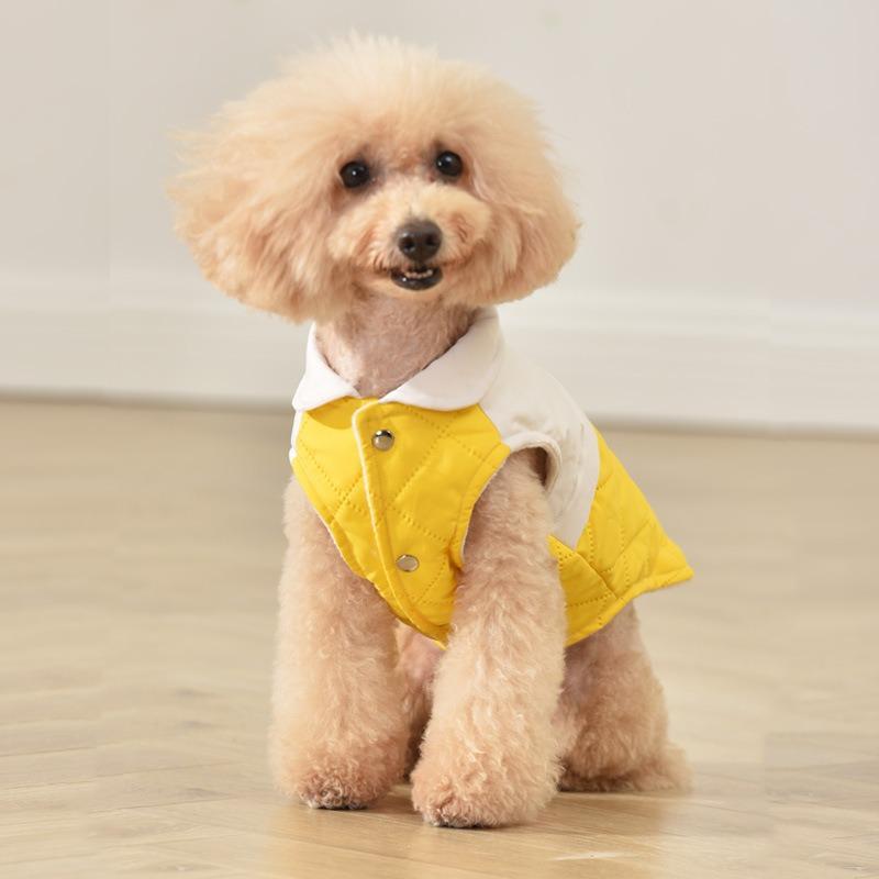 2025New Pet Dog Coat Vest Puppy Shirt Warm Cotton Jacket Autumn Winter Clothing For Dogs Cats Clothes