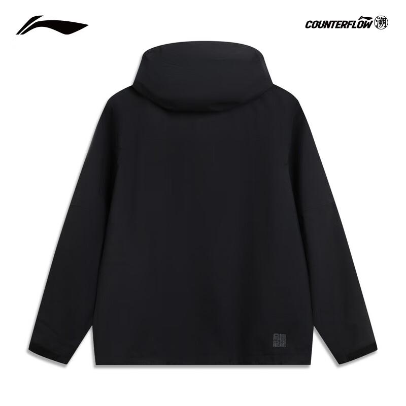 Li-Ning Унисекс Ветрозащитная Водоотталкивающая Куртка с Капюшоном AEMV057