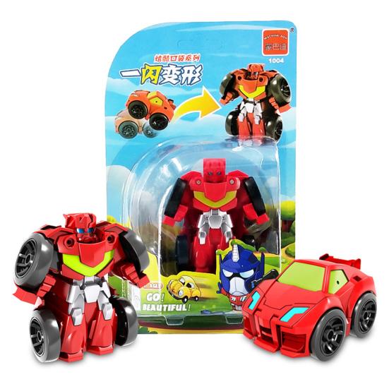 Mini Deformation Car Robot Transformable Inertia Truck Model Interactive Kid Toy