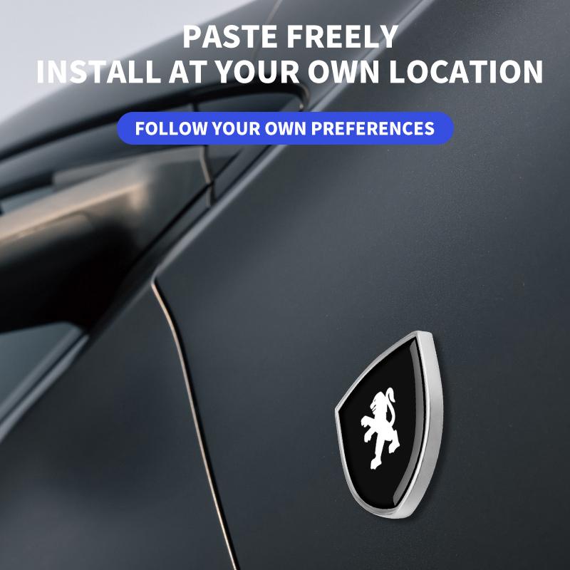 Новый 3D Алюминиевый Значок Декор Автомобиля Наклейки на Кузов Для Peugeot 308 408 508 RCZ 208 3008 2008 206 207 307 Автоаксессуары